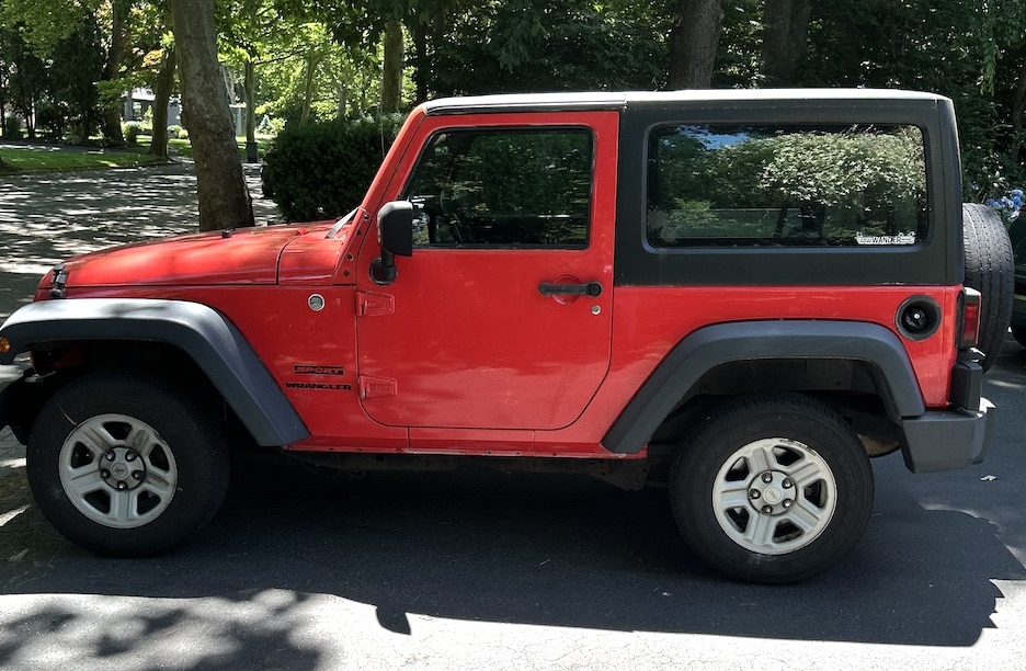 2013 Red Jeep Wrangler Sport